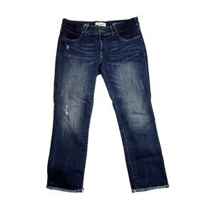 DL1961 Maternity Jeans Women's 31 Maternity Straight Ankle Side Panels